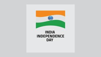 ilustração do dia da independência indiana vetor