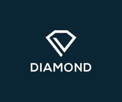 vetor de design de logotipo de diamante abstrato criativo.