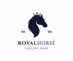 modelo de vetor de logotipo de cavalo real