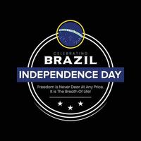 7 de setembro celebração do dia da independência do brasil vetor