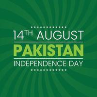 14 de agosto celebração do dia da independência do paquistão vetor