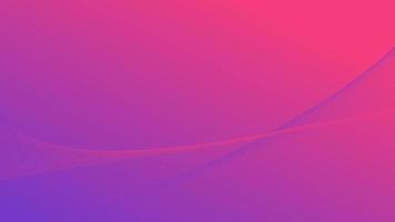 linha de curva suave abstrata em fundo de cor de iluminação gradiente roxo e rosa vetor