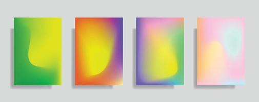 vetor de baground conjunto de cores abstratas