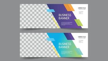 layout de banner corporativo vetor