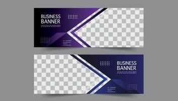 layout de banner corporativo vetor