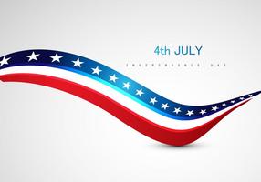 4 de julho Dia da Independência Texto Sobre Fundo Cinzento vetor