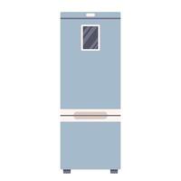 estilo de design plano de geladeira isolado na ilustração vetorial de fundo branco vetor
