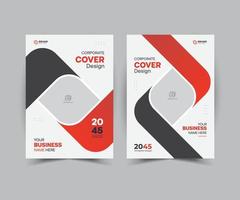 modelo de design de capa de livro de negócios em a4. pode ser adaptado para brochura, relatório anual, revista, pôster, apresentação corporativa, portfólio, flyer, banner, vetor