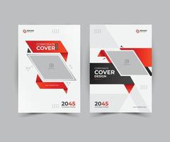 modelo de design de capa de livro de negócios em a4. pode ser adaptado para brochura, relatório anual, revista, pôster, apresentação corporativa, portfólio, flyer, banner, vetor