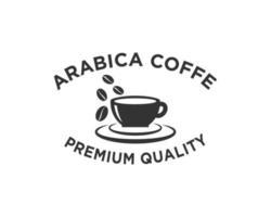 vetor de design de ícone de logotipo de café