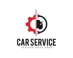 vetor de design de logotipo de serviço de carro