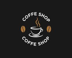 vetor de design de ícone de logotipo de café