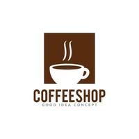 vetor de design de ícone de logotipo de café