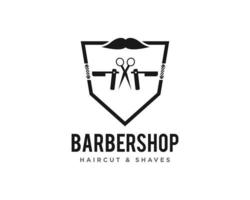 vetor de logotipo de barbearia