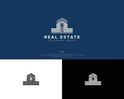 modelo de design de logotipo imobiliário mínimo vetor