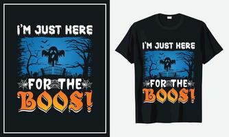 vetor de design de camiseta de halloween