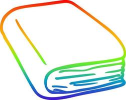 desenho de linha gradiente arco-íris desenho diário marrom vetor