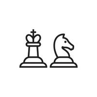 ícone de xadrez eps 10 vetor