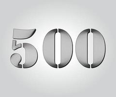 500, desenho numérico guilhoché vetor