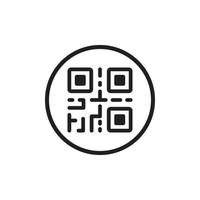 ícone qr eps 10 vetor