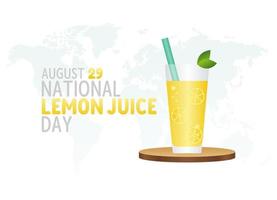 gráfico vetorial do dia nacional do suco de limão bom para a celebração do dia nacional do suco de limão. projeto plano. ilustração de design.flat de panfleto.