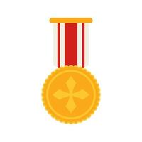 medalha isolada no fundo branco vetor