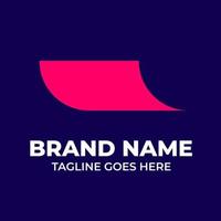 logotipo é a identidade da marca de uma empresa, este logotipo com guia de estilo de orientação vetor