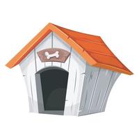 ilustração de casinha de cachorro vetor