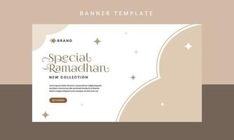 modelo de design de banner do ramadã. web design, ilustração vetorial de página de destino. vetor