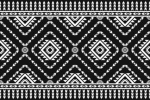 arte de padrão étnico de tapete. ikat sem costura padrão tradicional. estilo americano, mexicano. design para plano de fundo, papel de parede, ilustração vetorial, tecido, vestuário, tapete, têxtil, batik, bordado. vetor