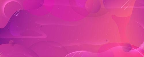 banner de formas fluidas gradiente roxo rosa moderno vetor