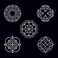 logotipo do projeto abstrato geometria círculo sagrado vetor
