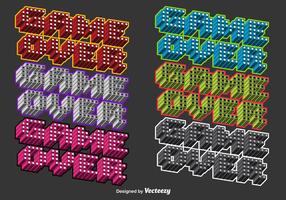 Jogo colorido 3D sobre mensagens de vetores