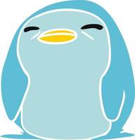 kawaii dos desenhos animados de um pinguim fofo vetor