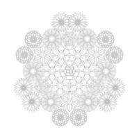 mandala floral para colorir adultos kdp interior vetor