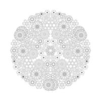 mandala floral para colorir adultos kdp interior vetor