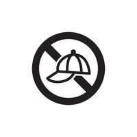 ícone de tampa de proibição eps 10 vetor