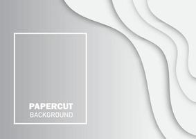 design de estilo de corte de papel para branding, publicidade com fundo abstrato. ilustração vetorial. vetor