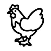 design de ícone de frango vetor