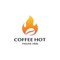 vetor de logotipo de grão de café