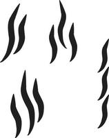 ícone de forma de fumaça em fundo branco. sinal de sopro de fumaça. símbolo de vapor. estilo plano. vetor
