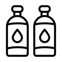 design de ícone de garrafas de água vetor