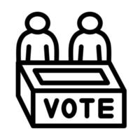 design de ícone de eleitores vetor