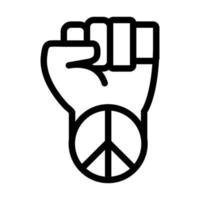 design de ícone de paz vetor