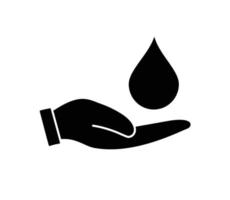 modelo de design de logotipo de vetor de ícone de sangue de doação
