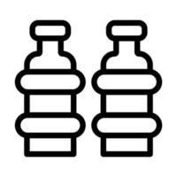 design de ícone de duas garrafas vetor
