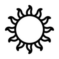 design de ícone de sol vetor