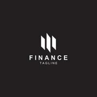 logotipo de negócios financeiros ou logo.logo gráfico financeiro para dados de resultados de negócios financeiros. com ilustração de modelo de vetor de design de ícone.