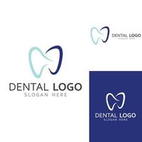 logotipo odontológico, logotipo para saúde bucal e logotipo para atendimento odontológico. usando um conceito de design de vetor de ilustração de modelo