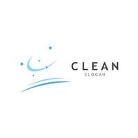 logotipo de limpeza, logotipo de proteção de limpeza e logotipo de limpeza da casa. com um conceito de design de vetor de ilustração de modelo.